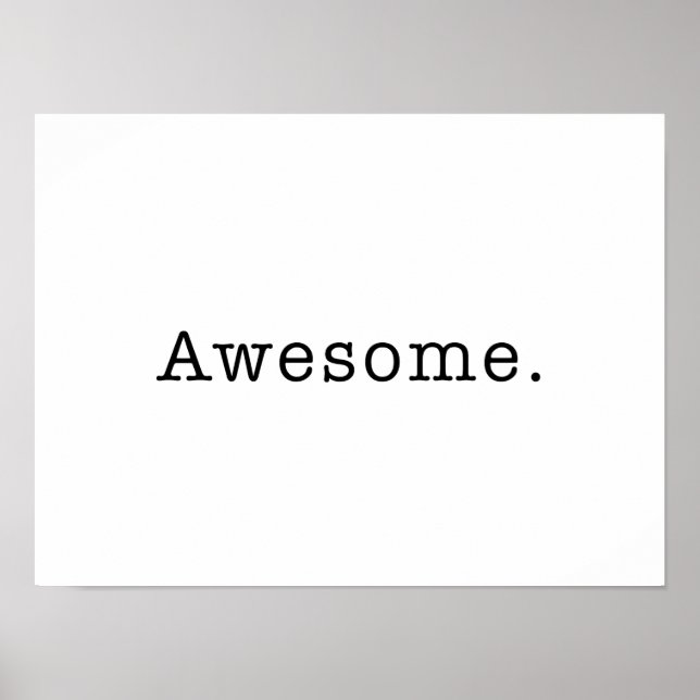 Poster Modèle de devis incroyable en noir et blanc (Devant)