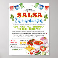 Modèle de flyer modifiable pour concours de salsa