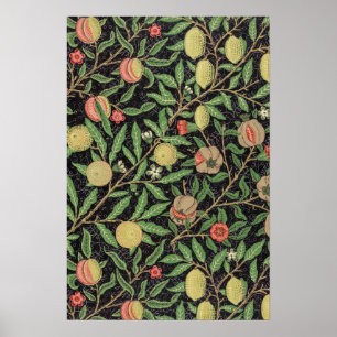 Poster Modèle de fruits de William Morris (1862) 
