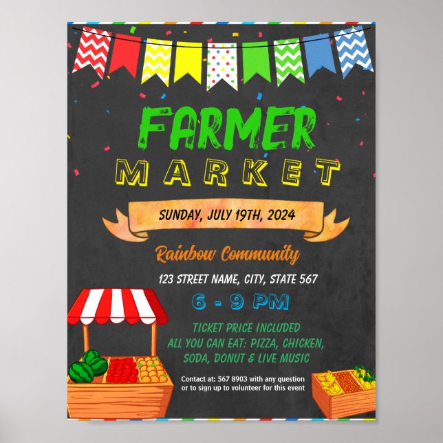 Poster Modèle de l'école de commercialisation agricole (Devant)