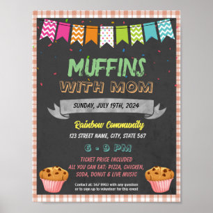 Poster Modèle de l'événement Muffins With Mom