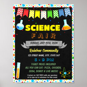 Poster Modèle de l'événement Science Fair