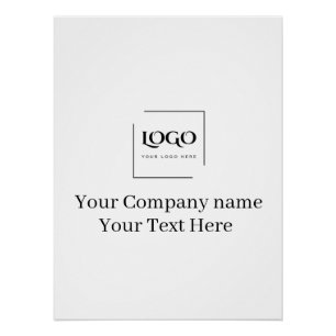 Poster Modèle de logo personnalisé élégant