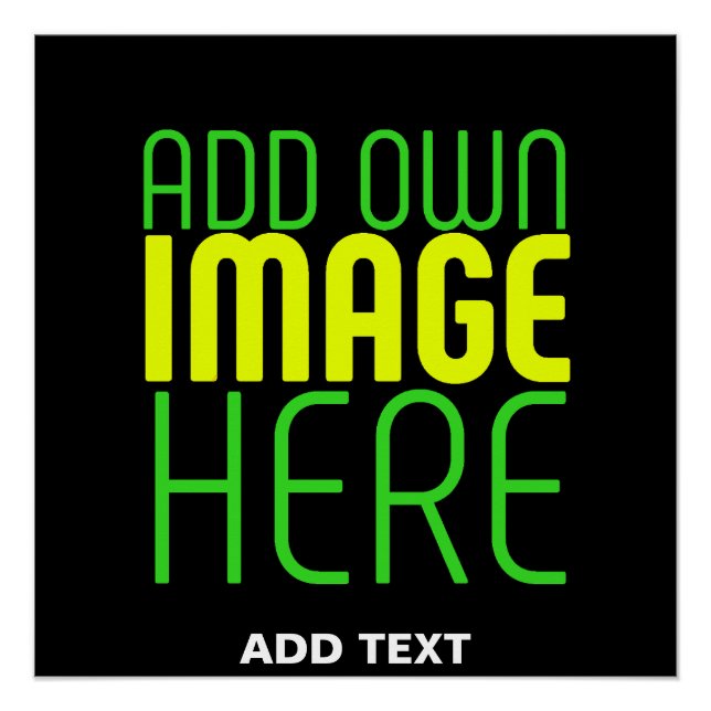 POSTER MODELE DE TEXTE D'IMAGE NOIRE SIMPLE ET MODIFIABLE (Devant)
