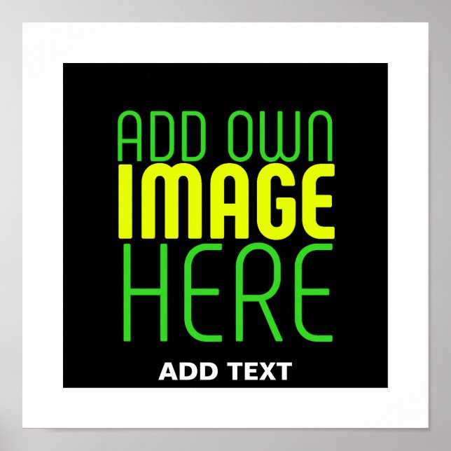 POSTER MODELE DE TEXTE D'IMAGE NOIRE SIMPLE ET MODIFIABLE (Devant)