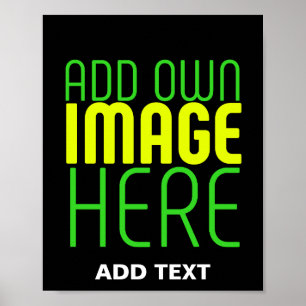 POSTER MODELE DE TEXTE D'IMAGE NOIRE SIMPLE ET MODIFIABLE