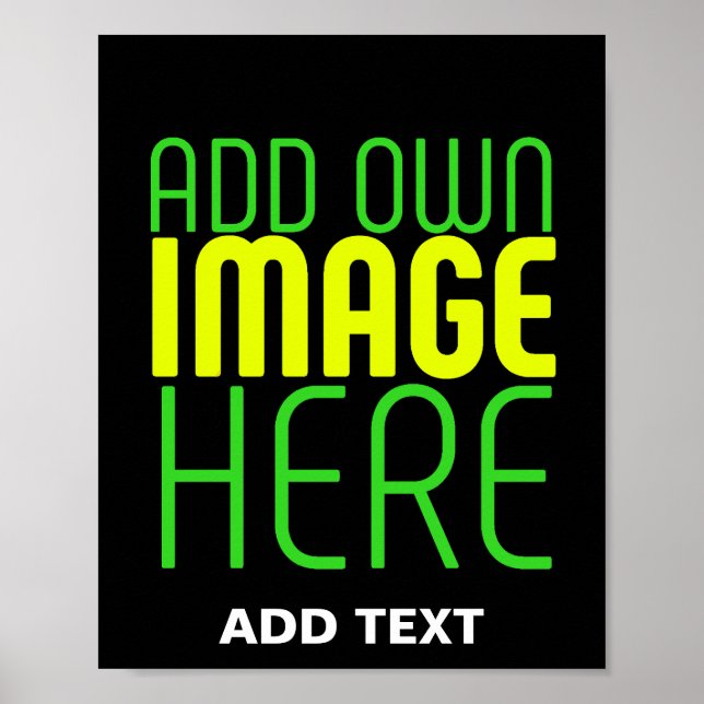 POSTER MODELE DE TEXTE D'IMAGE NOIRE SIMPLE ET MODIFIABLE (Devant)