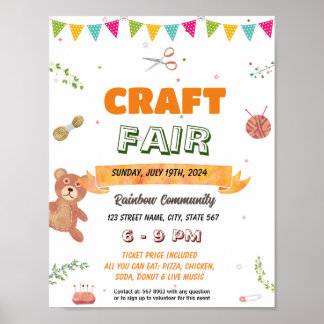 Poster Modèle d'événements de Foire de l'artisanat