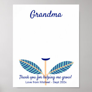 Poster modèle Merci de l'empreinte do-it-yourself