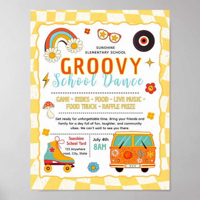 Poster Modèle modifiable de flyer pour une soirée de dans (Devant)
