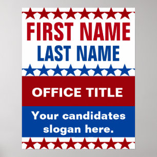 Poster Modèle personnalisé de campagne