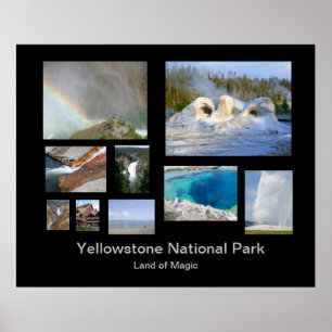 Poster Modèle photo du parc national Yellowstone