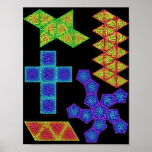 Poster Modèles platoniques de solides avec la