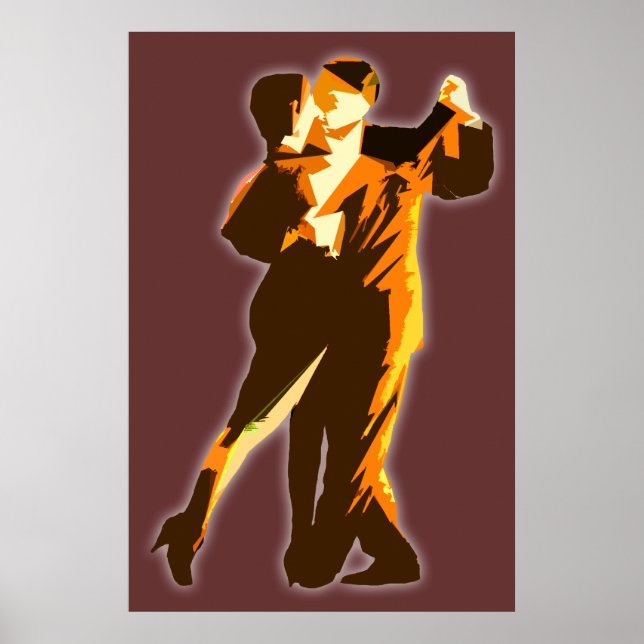 Poster modern3 orange (Vorne)
