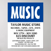 Modern Bold, Music Store Publicité