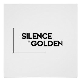 Poster MODERN cite : le silence est d'or
