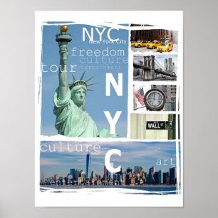 Poster Modern Elegant New York City Nyc Manhattan