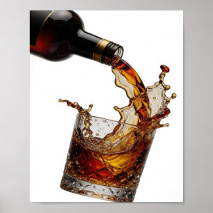 Poster Modern Gold WHISKY ÉCLABOUSSURE