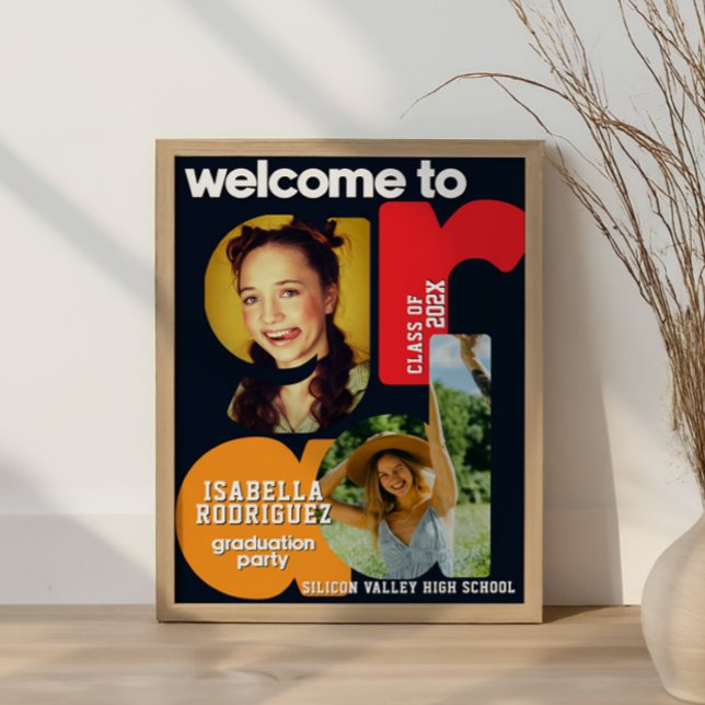 Poster Modern High School Graduation Welcome  (Créateur téléchargé)