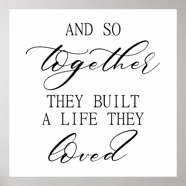 Poster Modern Wedding Backdrop – Wedding Sign & Backdrop (Devant)