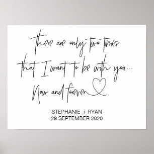 Poster Modern Wedding Reception Welcome Sign