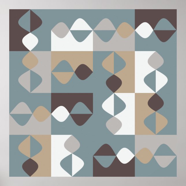 Poster Moderne du milieu du siècle - Caramel au chocolat  (Devant)