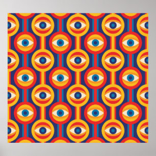Poster Moderne du milieu du siècle : géométrique abstrait