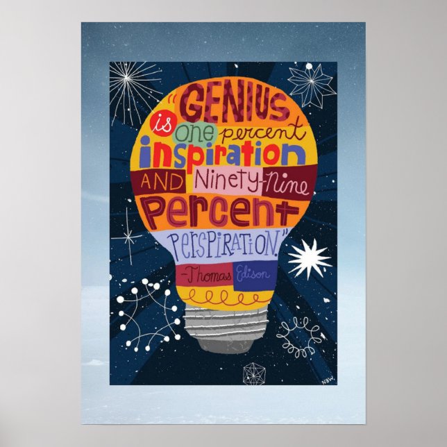 Poster moderne - Genius est... (Devant)