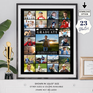 Poster Moderne Graduate 23 Photo Collage Couleur personna