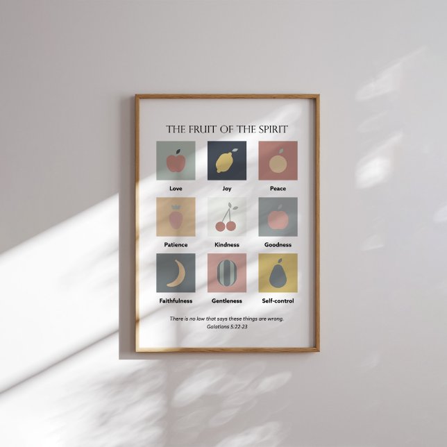 Poster Moderne le fruit de l'affiche spirituelle (Créateur téléchargé)