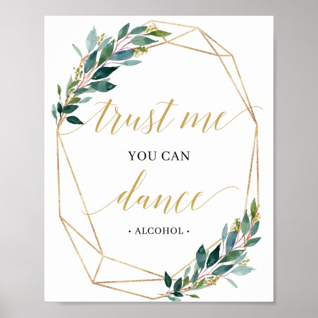 Poster Moderne me croyez-moi vous pouvez danser mariage s (Devant)