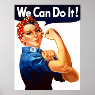 Poster moderne Rosie le Riveter