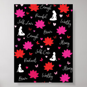 Poster Moderne Selbstliebe-Line-Kunst-Druck
