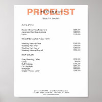 Poster moderne Simpel Preishear