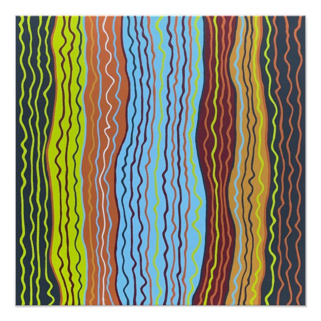 Poster moderne Squiggles 4 Perfect (Devant)