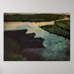 Poster Modersohn-Becker - Canal de la tourbière avec péni