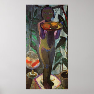 Poster Modersohn-Becker - Enfants À Bol De Poisson D'Or