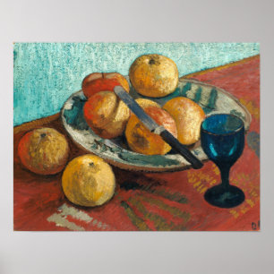 Poster Modersohn-Becker - Nature morte avec pommes et ver