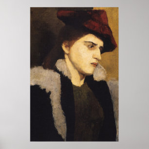 Poster Modersohn-Becker - Portrait D'Une Jeune Femme