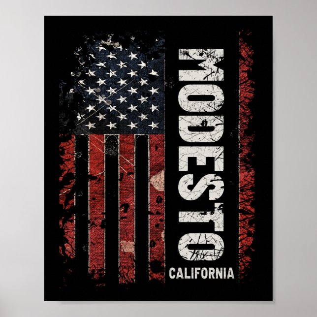 Poster Modesto Californie (Devant)