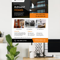 Poster modifiable personnalisé immobilier