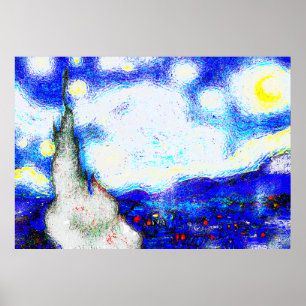 Poster Modified Starry Night 2