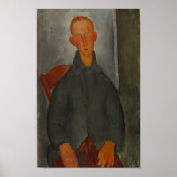 Modigliani Young Man Art moderne Imprimer