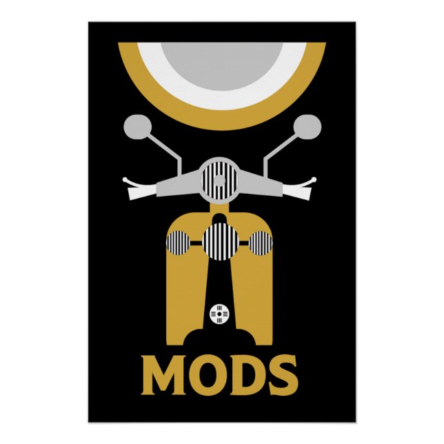 Poster Mods Et Rockers vintages (Devant)
