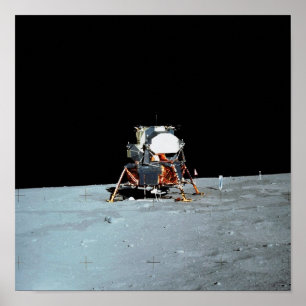 Poster Module Lunaire Apollo 11 "Aigle"
