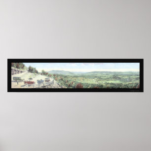 Poster Mohawk Trail Turn MA Photo 1921