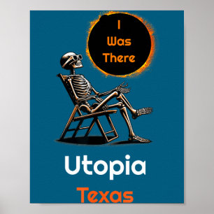 Poster Moi Éclipse Solaire Utopie Texas Là