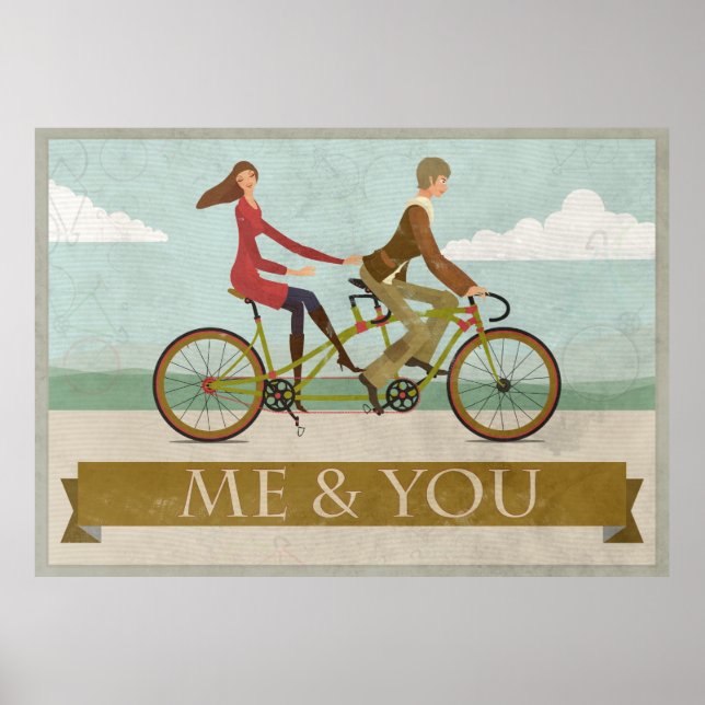 Poster Moi et toi vélo (Devant)