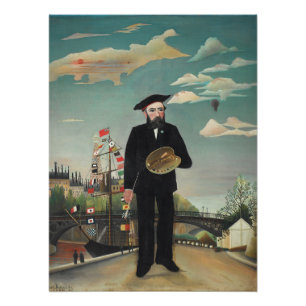 Poster Moi-même : Portrait – Paysage, Henri Rousseau 1890