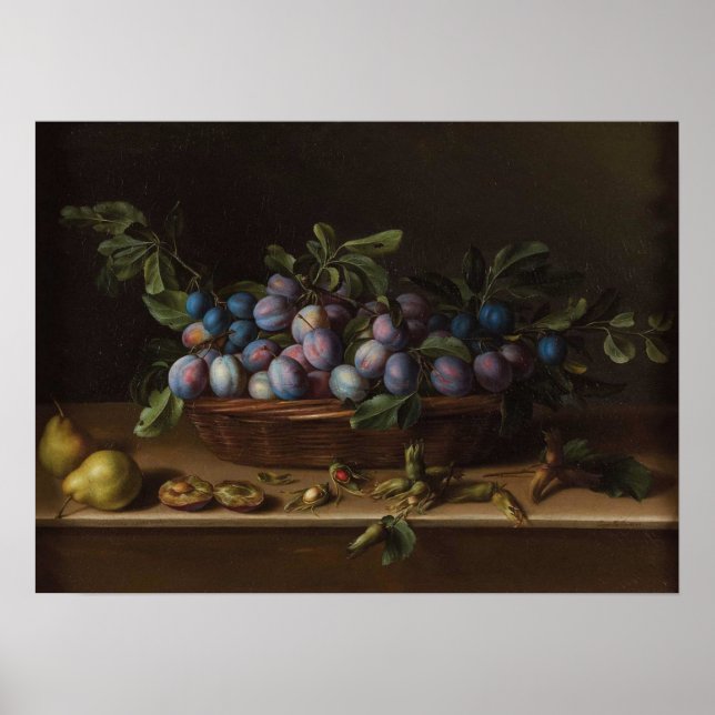 Poster Moillon - Vie morte avec des prunes (Devant)